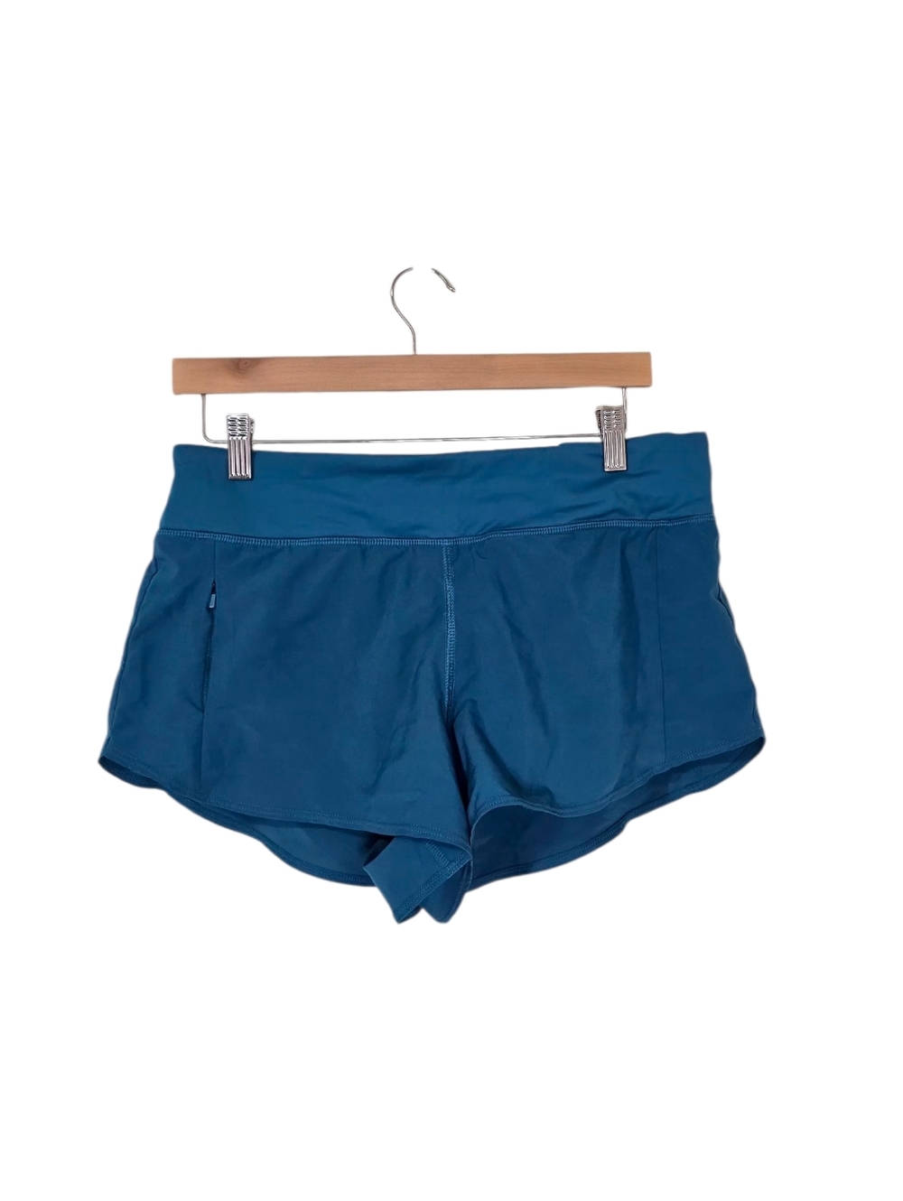 Title Nine Teal Blue Running Shorts 2.5" Women's Medium Outdoor Gym Workout